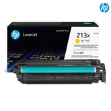خرطوشة حبر HP 213X الأصلية عالية الإنتاجية باللون الأصفر لطابعات الليزر جيت