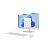 HP 24-CR2042NE AIO AI PC - Ultra 7 255U / 8GB / 512GB (NVMe M.2 SSD) / 23.8" FHD Touch / 1YW / Shell White - Desktop
