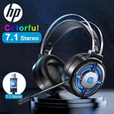 سماعة رأس للألعاب سلكية HP H120G بإضاءة خلفية RGB، متوافقة مع أجهزة الكمبيوتر المكتبية والمحمولة