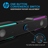 مكبر صوت HP DHE-6002 بإضاءة RGB LED تعمل باللمس