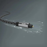 Hama Audio Optical Fibre Toslink Cable 3.0 m - Metal-Hdmi Cable-Hama-Star Light Kuwait