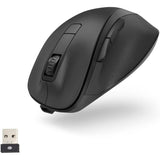 Hama MW-500 Recharge Optical 6-Button Wireless Mouse, Battery, Ergonomic, Black-Mouse-Hama-Star Light Kuwait