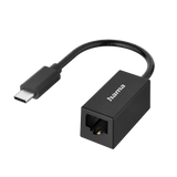 Hama USB-C Plug - LAN/Ethernet Socket Network Adapter