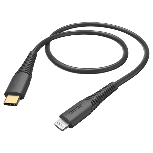 Hama USB-C to Lightning Fast Charging Data Cable 1.5 m Black-Cable-Hama-Star Light Kuwait