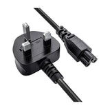 High-Quality Power Cable, 3 Pin UK Adapter with Fuse - 1.5 Meter / Black