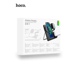 Hoco 3 in 1 15W Magsafe Magnetic Dock Wireless Charger Folding Stand CQ1