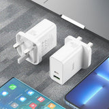 Hoco C113B High Power PD 65W Dual C Port Charger – White