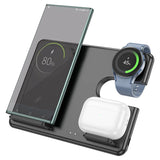 Hoco CQ2 Flash Folding 3-In-1 Wireless Fast Charger for Samsung Watch