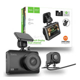 Hoco DV3 Driving Dual Channel Recorder With Display+Night Vision