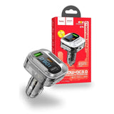 شاحن سيارة Hoco E75 بقوة 30 واط يدعم الشحن السريع PD و USB و QC3.0 وبلوتوث ومشغل MP3 وراديو FM - أسود