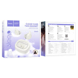 Hoco EW65 Shadow true wireless sleep BT headset - milky white
