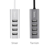 موزع USB من هوكو HB1 – محول USB-A إلى 4 منافذ USB 2.0 للشحن ومزامنة البيانات