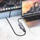 محول Hoco HB28 - من النوع C / HDTV / USB 3.0 / USB 2.0 / SD / TF