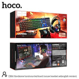 Hoco Handsome Luminous Gaming Combo – 4-in-1 Set (Keyboard, Mouse, Mouse Pad & Headset)