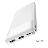 Hoco J72 Easy travel power bank(10000mAh) - White