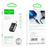 محول Hoco UA17 Lightning ذكر إلى Type-C أنثى USB 2.0