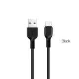 كابل شحن ونقل بيانات فلاش Hoco X20 - USB-C / 1 متر / أسود