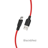 Hoco X21 Plus Silicone charging cable for Micro(L=0.25M)