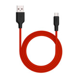 Hoco X21 Plus Silicone charging cable for Micro(L=0.25M)
