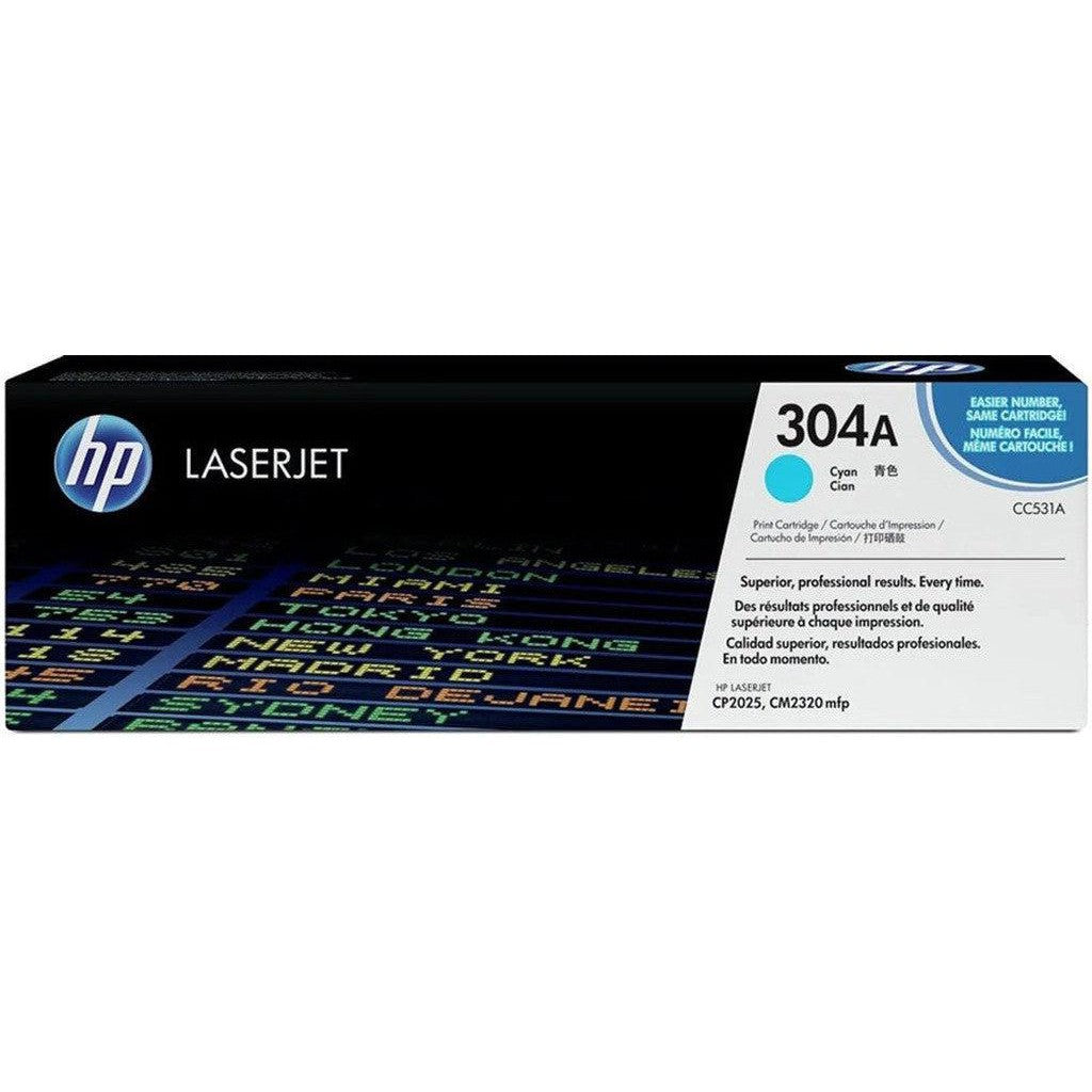 Hp 304A Cc531A Toner Cartridge Cyan-Inks And Toners-HP-Star Light Kuwait