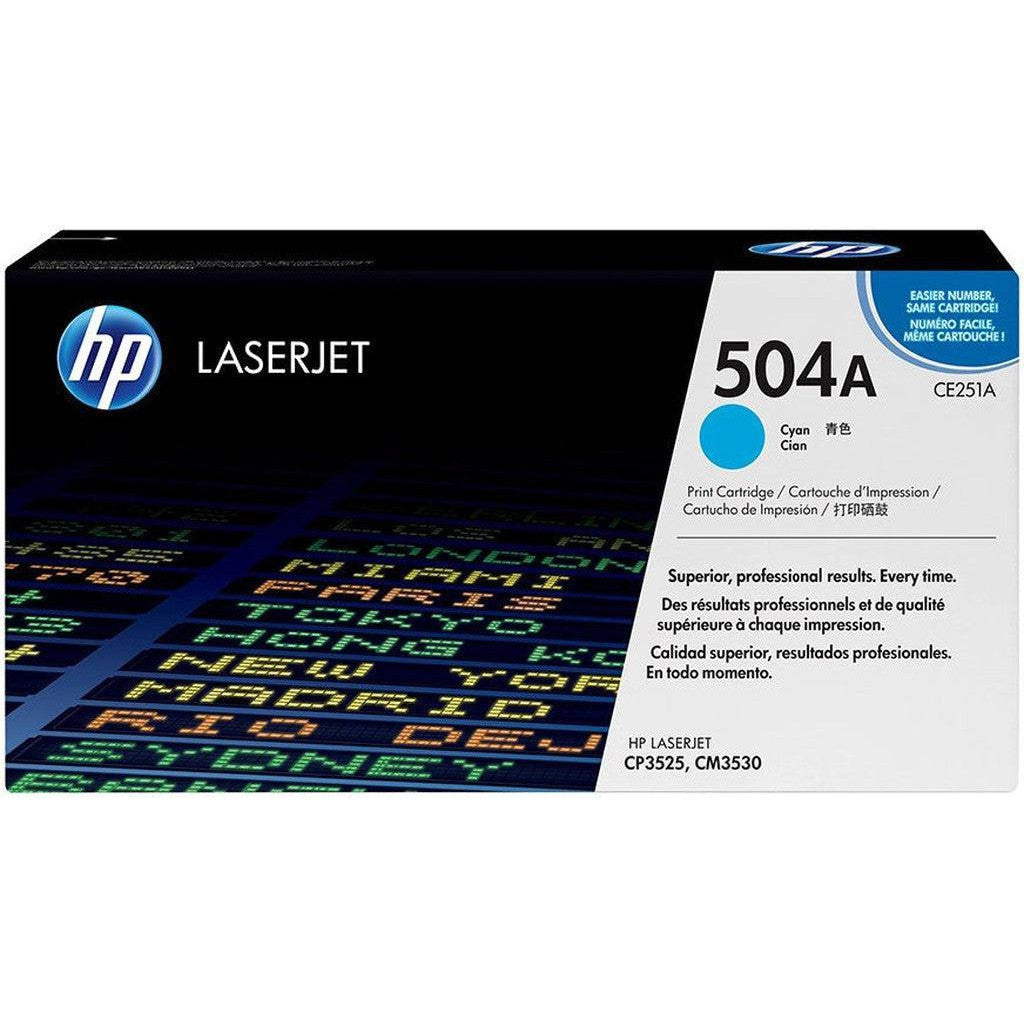 Hp 504A Ce251A Toner Cartridge Cyan-Inks And Toners-HP-Star Light Kuwait