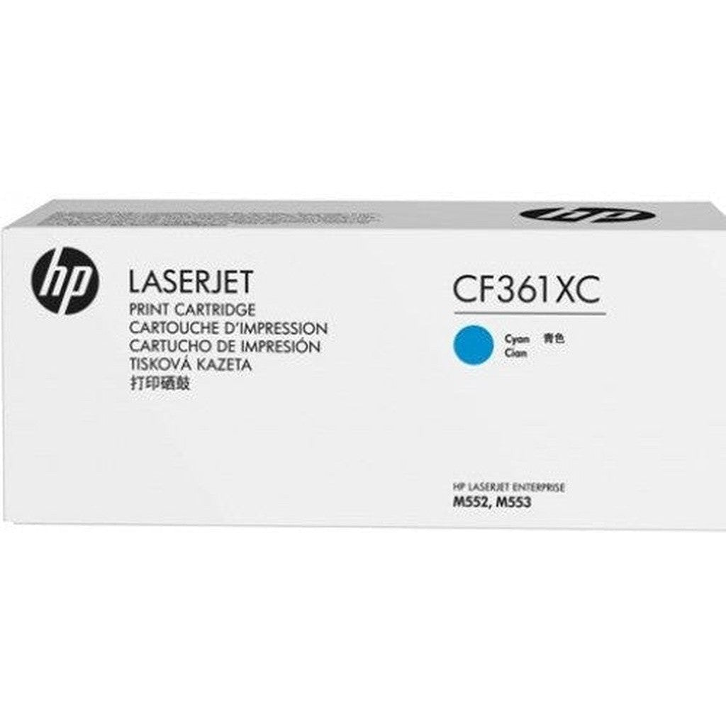 Hp 508Xc Cyan Original Toner Cartridge Cf361Xc-Inks And Toners-HP-Star Light Kuwait