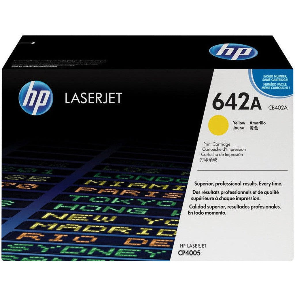 Hp 642A Cb402A Yellow Toner Cartridge-Inks And Toners-HP-Star Light Kuwait