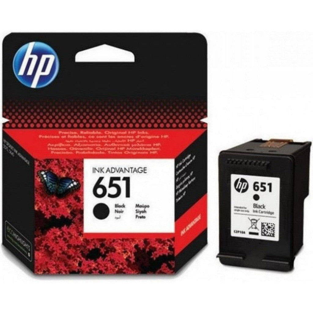 Hp 651 Black Original Ink Advantage Cartridge C2P10Ae-Inks And Toners-HP-Star Light Kuwait