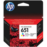 Hp 651 Tri-Color Original Ink Advantage Cartridge C2P11Ae-Inks And Toners-HP-Star Light Kuwait