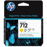 Hp 712 Yellow Design Jet Ink Cartridge - 29 Ml / Yellow Color / Ink Cartridge-Inks And Toners-HP-Star Light Kuwait