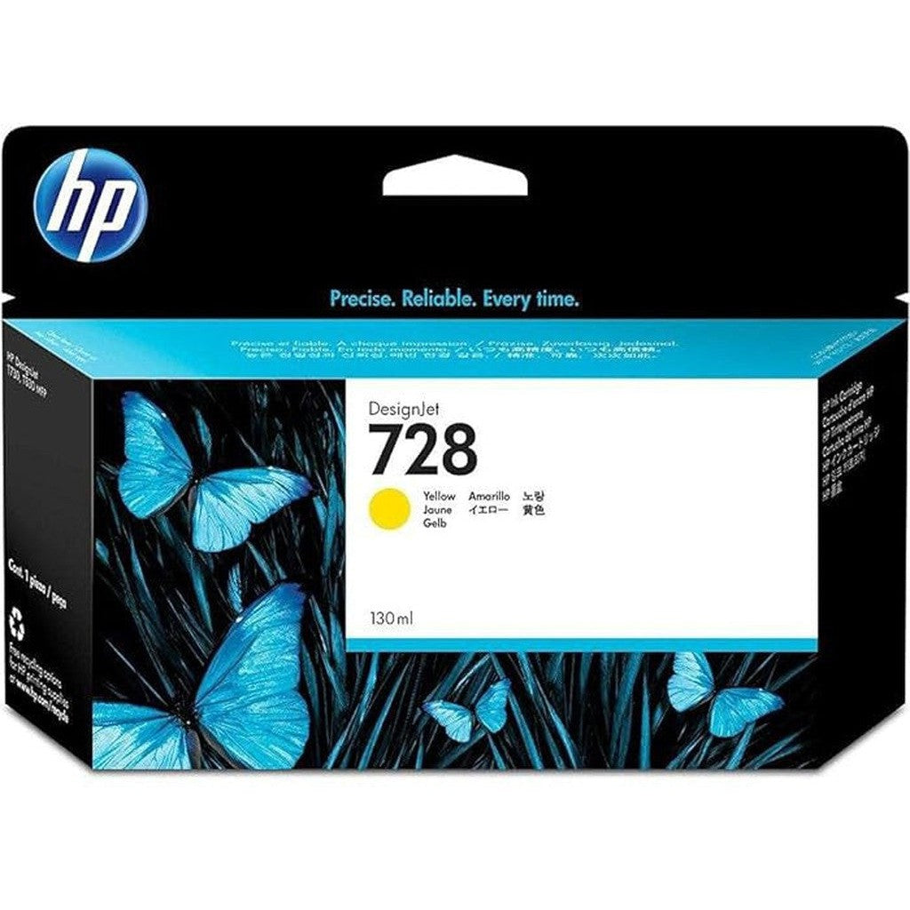 Hp 728 Yellow Ink Cartridge F9J65A-Inks And Toners-HP-Star Light Kuwait