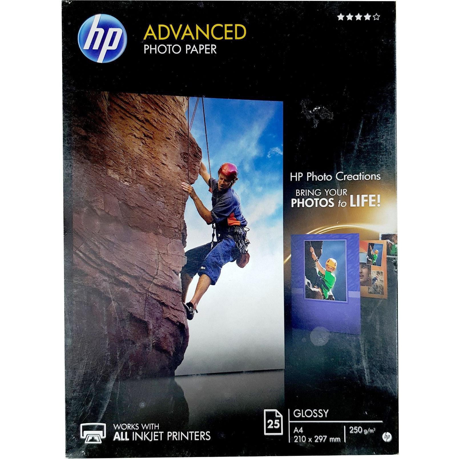 Hp Advanced Photo Paper A4 25 Pages 250 Gsm Glossy-A4 Paper-HP-Star Light Kuwait