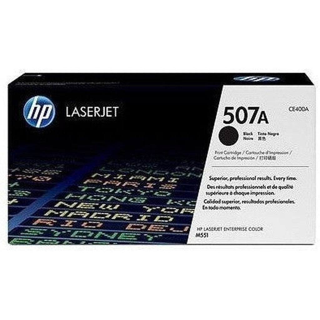 Hp Ce400 Black Toner Cartridge 507A-Inks And Toners-HP-Star Light Kuwait