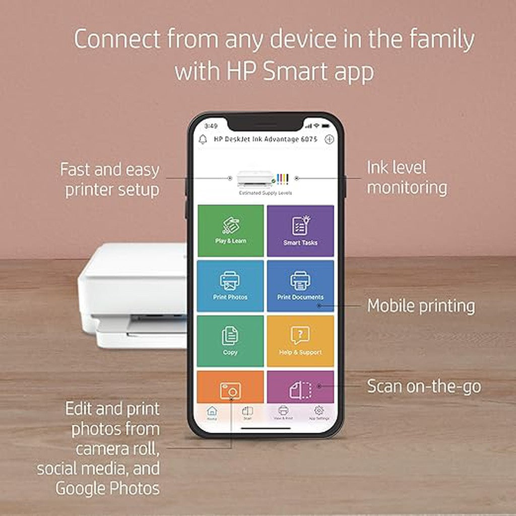 Hp Deskjet Plus Ink Advantage 6075 Aio-HP Deskjet-HP-Star Light Kuwait