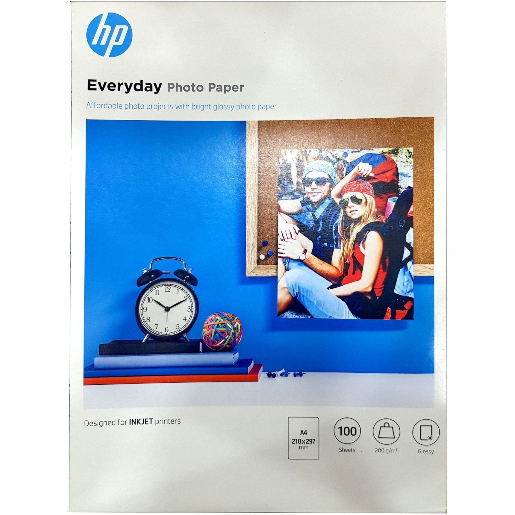 Hp Everyday Photo Paper A4 25 Pages 250 Gsm Glossy-A4 Paper-HP-Star Light Kuwait