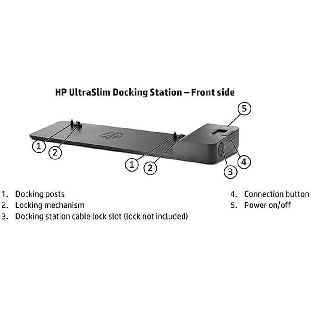 Hp Ultraslim Docking Station For Elitebook 820 And Probook 650 Notebooks (D9Y32Aa)-HP-Star Light Kuwait