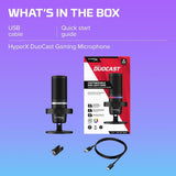 HyperX DuoCast Wired RGB Gaming and Streaming Microphone-Black