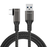 iEngage Braided T-Angled USB-A to USB-C USB 3.2 Cable 1.5M
