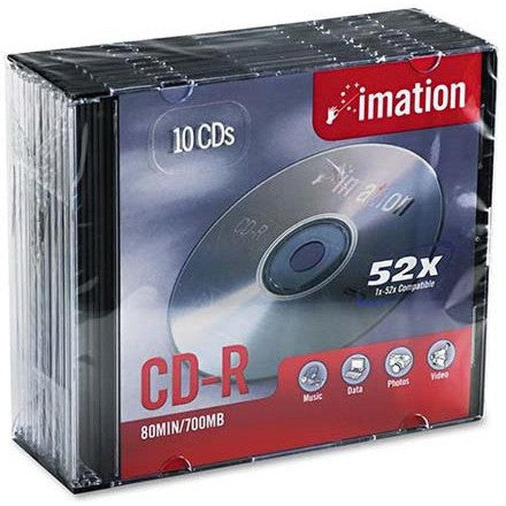 Imation Cdr 700 Mb 10Pc Pack Jewel Case-Cds-Imation-Star Light Kuwait