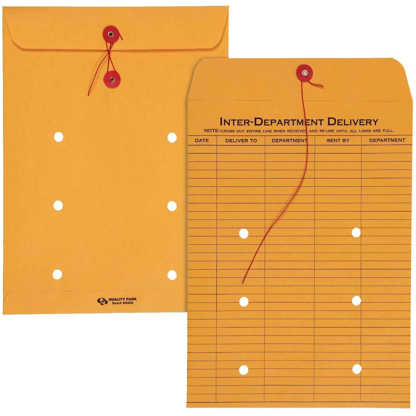 Inter Department Envelopes With String Button Closure -10 In X 13 In ...