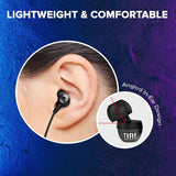 JBL C100SI Wired In Ear Headphones with Mic, JBL Pure Bass Sound Black