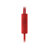 JBL C100SI Wired In Ear Headphones with Mic, JBL Pure Bass Sound Red