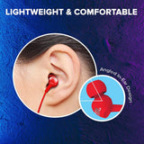 JBL C100SI Wired In Ear Headphones with Mic, JBL Pure Bass Sound Red