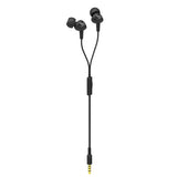 سماعات أذن سلكية JBL C200 SIU مع ميكروفون، صوت جهير نقي من JBL، لون أسود