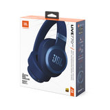 سماعة رأس بلوتوث JBL LIVE 770NC مع ميكروفون (تشغيل يصل إلى 65 ساعة، فوق الأذن، أزرق)