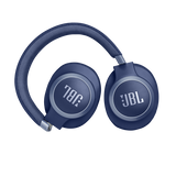 سماعة رأس بلوتوث JBL LIVE 770NC مع ميكروفون (تشغيل يصل إلى 65 ساعة، فوق الأذن، أزرق)