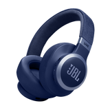 سماعة رأس بلوتوث JBL LIVE 770NC مع ميكروفون (تشغيل يصل إلى 65 ساعة، فوق الأذن، أزرق)