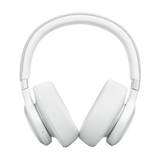 سماعة رأس بلوتوث JBL LIVE 770NC مع ميكروفون (تشغيل يصل إلى 65 ساعة، فوق الأذن، أبيض)