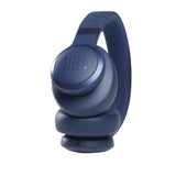 JBL Live 660NC Bluetooth Headphone with Mic (50 Hours Playback, Over Ear, Blue)