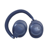 JBL Live 660NC Bluetooth Headphone with Mic (50 Hours Playback, Over Ear, Blue)